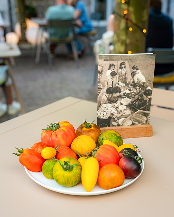 blooming hotel restaurant groente uit eigen tuin